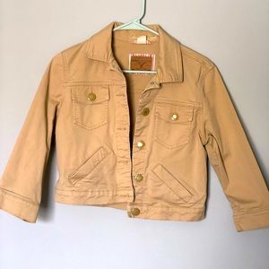 American Eagle Khaki Cropped Jacket